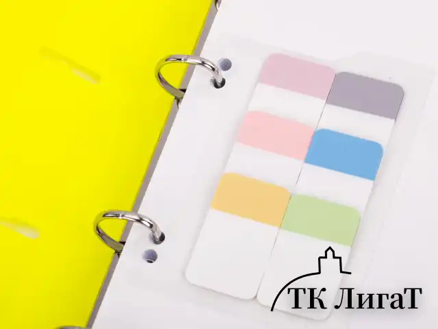 Закладки клейкие пастельные BRAUBERG PASTEL, пластиковые, 45х25 мм, 6 цветов х 20 листов, 115580