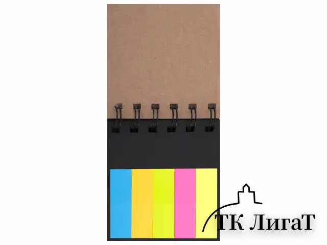 Закладки клейкие в книжке BRAUBERG, 200 штук: 50х15 мм 5 цветов х 25 листов, 75х50 мм 3 цвета х 25 листов, 115581