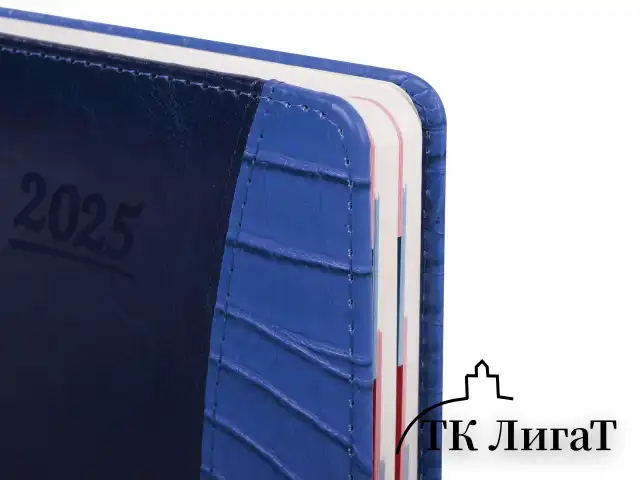 Ежедневник датированный 2025 А5 148х218 мм GALANT "Combi Contract", под кожу, темно-синий, 115711