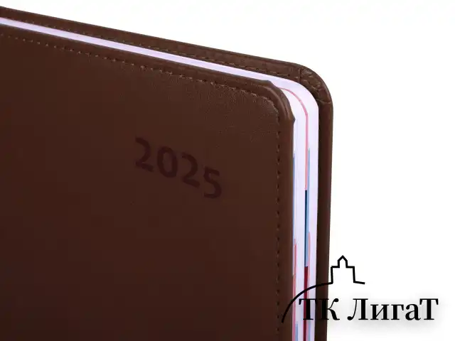 Ежедневник датированный 2025 А5 148х218 мм GALANT "Ritter", под кожу, коричневый, 115715