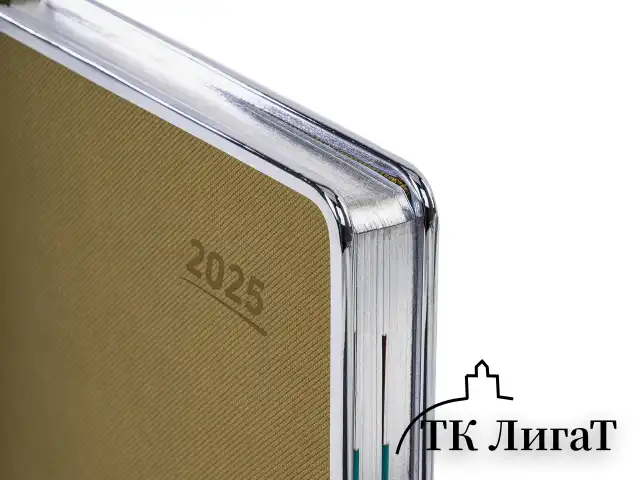 Ежедневник датированный 2025 А5 148х218 мм GALANT "Infinity Silver", под кожу, бежевый, 115725