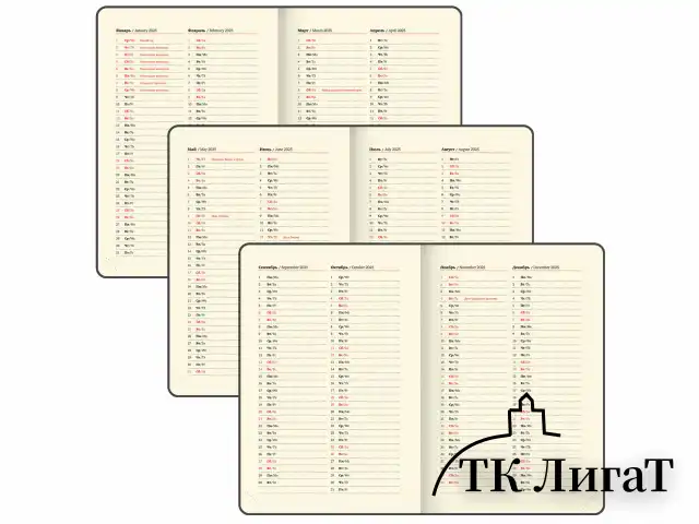 Ежедневник датированный 2025, А5, 138x213 мм, BRAUBERG "Comodo", под кожу, серо-зеленый, 115777
