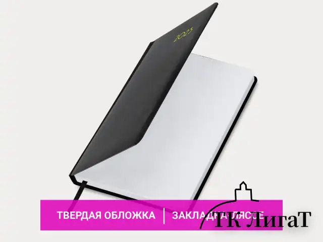 Ежедневник датированный 2025 А5 138x213 мм BRAUBERG "Select", балакрон, черный, 115808