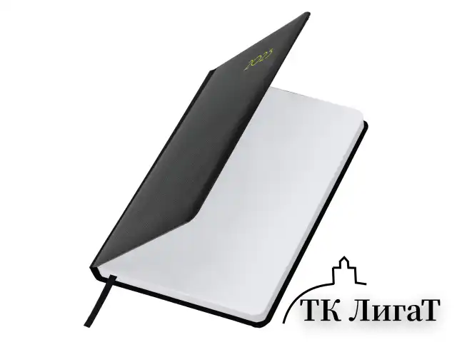 Ежедневник датированный 2025 А5 138x213 мм BRAUBERG "Select", балакрон, черный, 115808
