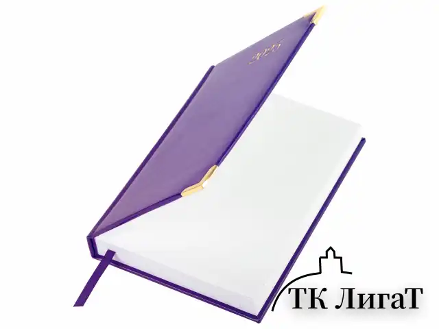 Ежедневник датированный 2025 А5 138x213 мм BRAUBERG "Senator", под кожу, фиолетовый, 115818