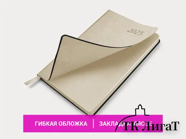 Ежедневник датированный 2025, А5, 138x213 мм, BRAUBERG "Stylish", под кожу гибкий, бежевый, 115828
