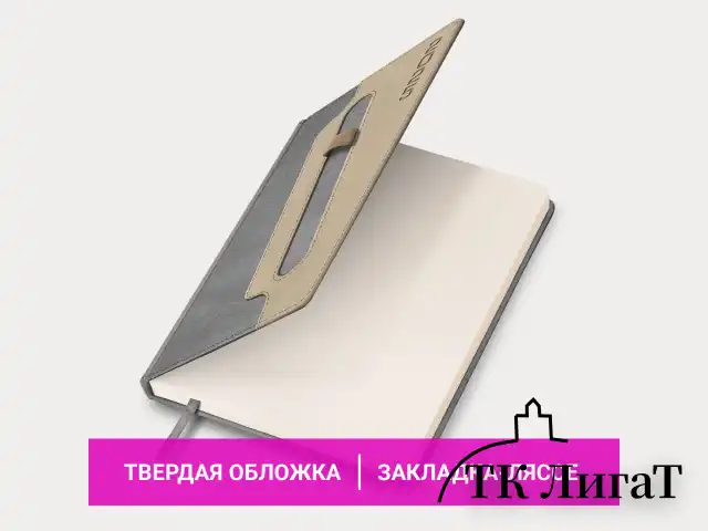 Ежедневник датированный 2025, А5, 138x213 мм, BRAUBERG "Assistant", под кожу, держатель, серый, 115890