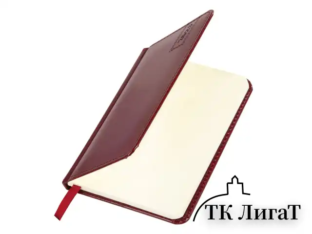 Еженедельник датированный 2025 МАЛЫЙ ФОРМАТ 95х155 мм А6, BRAUBERG "Imperial", под кожу, бордовый, 115978