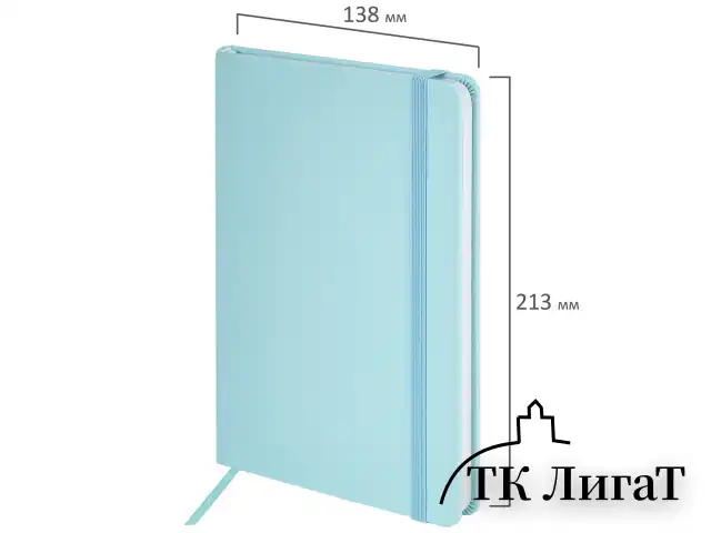 Блокнот А5 138x213 мм, BRAUBERG "Basic", под кожу, 80 л., клетка, ассорти, PASTEL, 116230