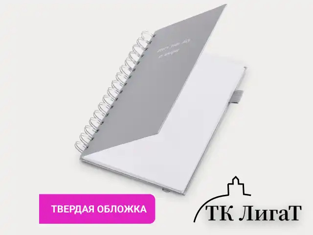 Бизнес-тетрадь на гребне А5 148х216 мм, BRAUBERG "Calipso" под кожу, резинка, клетка, 80 л., серая, 116253