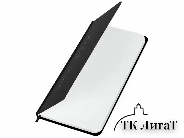 Еженедельник недатированный с резинкой 171х93 мм, BRAUBERG, твердый, 64 л., "Minimal", черный, 116309