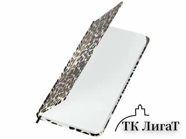 Еженедельник недатированный с резинкой 171х93 мм, BRAUBERG, твердый, 64 л., "Leopard print", 116312