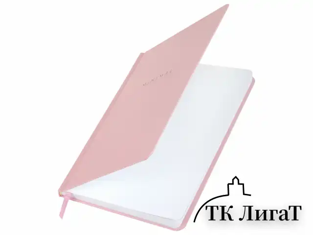 Блокнот с резинкой в клетку 96 л., А5 145х203 мм, твердая обложка, BRAUBERG, "Minimal", розовый, 116319