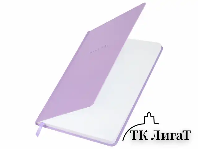 Блокнот с резинкой в клетку 96 л., А5 145х203 мм, твердая обложка, BRAUBERG, "Minimal", сиреневый, 116322
