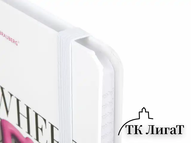 Блокнот с резинкой в клетку 96 л., А5 145х203 мм, твердая обложка, BRAUBERG, "Pink mood", 116323