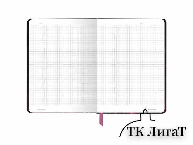 Блокнот с резинкой в клетку 96 л., А5 145х203 мм, твердая обложка с фольгой, BRAUBERG, "Цветы", 116327