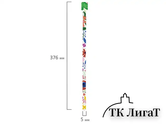 Закладки для книг с принтом САМОКЛЕЯЩИЕСЯ, КОМПЛЕКТ 6 шт., Цветы, ДПС, 2921.Р2/6