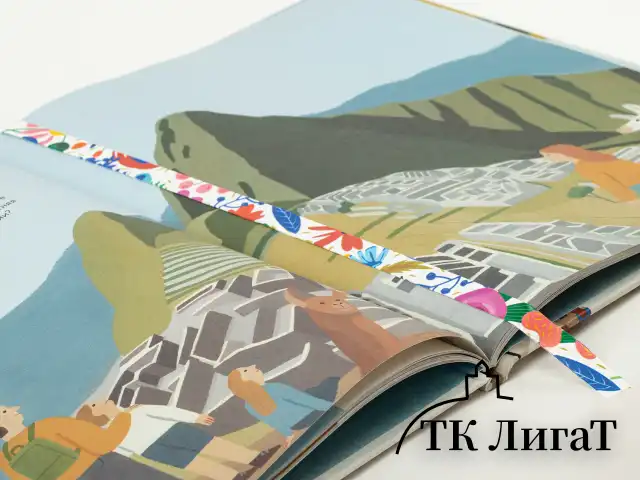 Закладки для книг с принтом САМОКЛЕЯЩИЕСЯ, КОМПЛЕКТ 6 шт., Цветы, ДПС, 2921.Р2/6