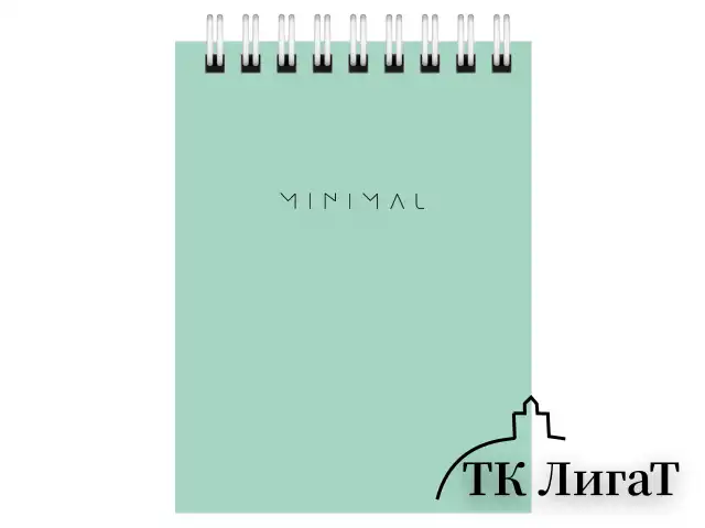 Блокнот МАЛЫЙ ФОРМАТ А7 75х105 мм, 40 л., гребень, картон, клетка, BRAUBERG "Minimal Pastel", 116431