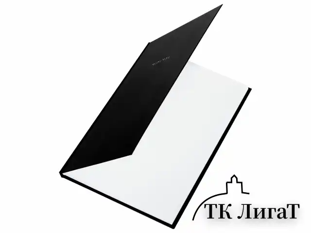 Блокнот БОЛЬШОЙ ФОРМАТ 200х290 мм, А4, 80 л., твердый, клетка, BRAUBERG "Minimal", черный, 116432