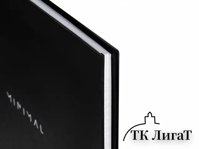 Блокнот БОЛЬШОЙ ФОРМАТ 200х290 мм, А4, 80 л., твердый, клетка, BRAUBERG "Minimal", черный, 116432