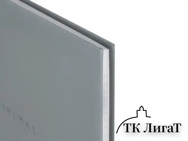 Блокнот БОЛЬШОЙ ФОРМАТ 200х290 мм, А4, 80 л., твердый, клетка, BRAUBERG "Minimal", серый, 116433