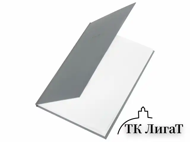 Блокнот БОЛЬШОЙ ФОРМАТ 200х290 мм, А4, 80 л., твердый, клетка, BRAUBERG "Minimal", серый, 116433