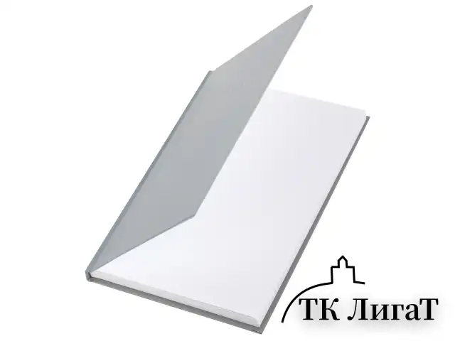 Блокнот А5 134х206 мм, 80 л., твёрдый, клетка, BRAUBERG "Minimal", серый, 116437