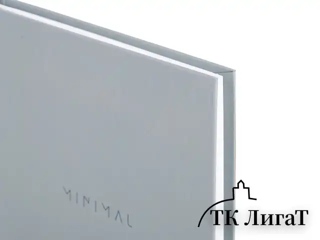 Блокнот А5 134х206 мм, 80 л., твёрдый, клетка, BRAUBERG "Minimal", серый, 116437