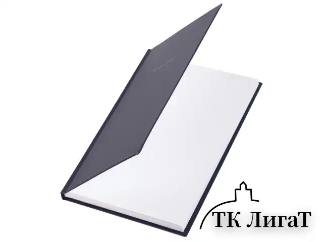 Блокнот А5 134х206 мм, 80 л., твёрдый, клетка, BRAUBERG "Minimal", синий, 116439