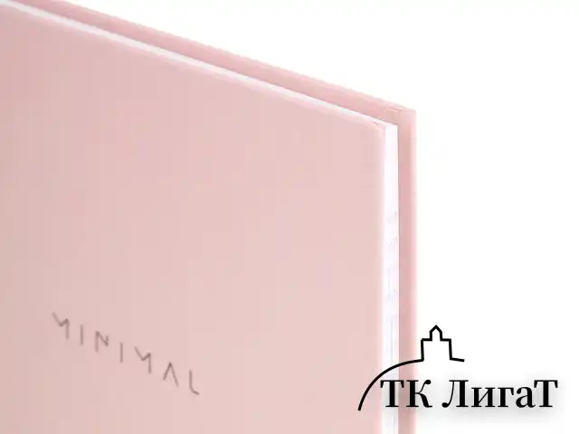 Блокнот А5 134х206 мм, 80 л., твёрдый, клетка, BRAUBERG "Minimal", розовый, 116441