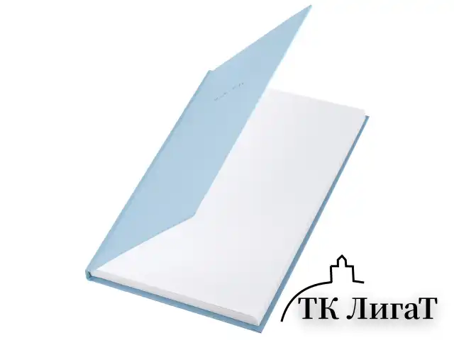 Блокнот А5 134х206 мм, 80 л., твёрдый, клетка, BRAUBERG "Minimal", голубой, 116442