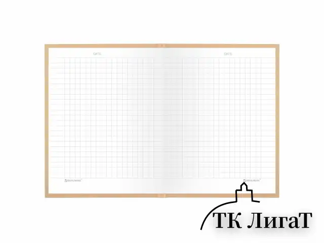 Блокнот МАЛЫЙ ФОРМАТ 110х147 мм, А6, 80 л., твердый, клетка, BRAUBERG "Minimal", бежевый, 116446