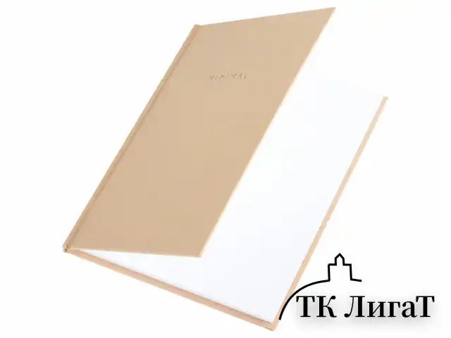 Блокнот МАЛЫЙ ФОРМАТ 110х147 мм, А6, 80 л., твердый, клетка, BRAUBERG "Minimal", бежевый, 116446