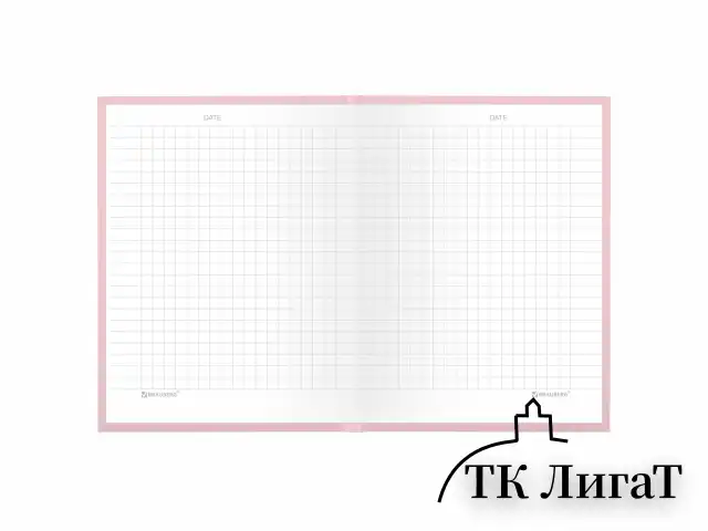 Блокнот МАЛЫЙ ФОРМАТ 110х147 мм, А6, 80 л., твердый, клетка, BRAUBERG "Minimal", розовый, 116449