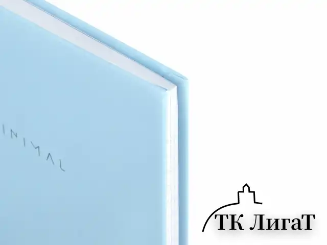 Блокнот МАЛЫЙ ФОРМАТ 110х147 мм, А6, 80 л., твердый, клетка, BRAUBERG "Minimal", голубой, 116450