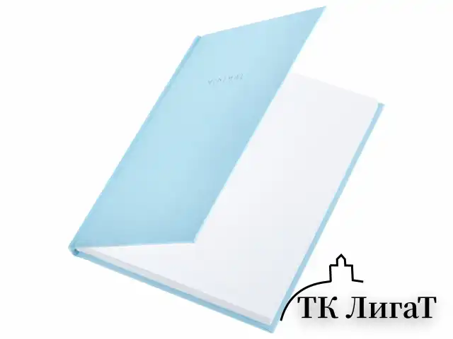 Блокнот МАЛЫЙ ФОРМАТ 110х147 мм, А6, 80 л., твердый, клетка, BRAUBERG "Minimal", голубой, 116450