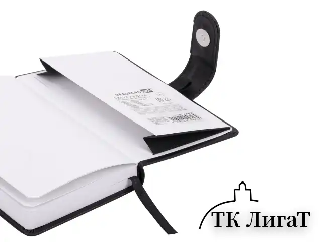 Скетчбук, белая бумага 140 г/м2 90х140 мм, 80 л., КОЖЗАМ, застежка, BRAUBERG ART CLASSIC, черный, 116459