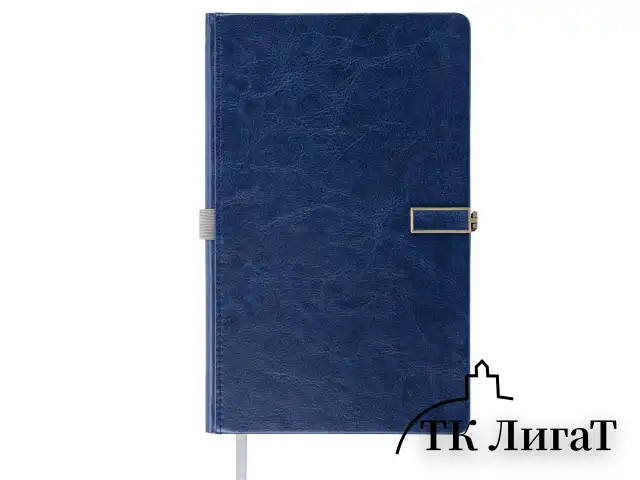 Скетчбук, слоновая кость 140 г/м2 130х210 мм, 80 л., КОЖЗАМ, застежка металл, BRAUBERG ART CLASSIC, "Inspiration", под кожу, синий, 116465