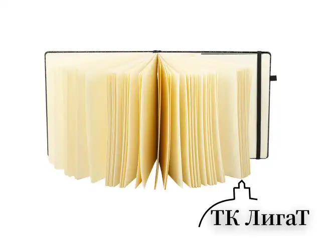 Скетчбук, слоновая кость 140 г/м2, 200х200 мм, 80 л., КОЖЗАМ, резинка, BRAUBERG ART CLASSIC, CROCO, черный, 116472