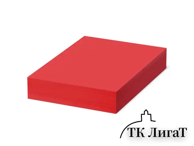 Бумага цветная BRAUBERG, А4, 80 г/м2, 500 л., интенсив, ЯРКО-КРАСНАЯ, для офисной техники, 116563