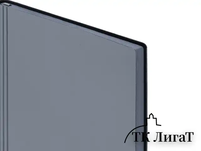Блокнот А5 138x213 мм, BRAUBERG "Personal", под кожу, 80 листов, клетка, серый, 116612