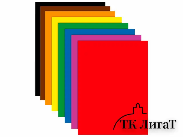 Цветная бумага А4 2-сторонняя офсетная, 8 листов, 8 цветов, на скобе, BRAUBERG, 200х283 мм, "Дождик", 116625
