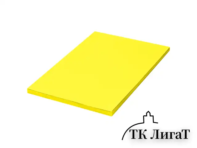 Бумага цветная BRAUBERG, А4, 75 г/м2, 100 л., НЕОН, желтая, для офисной техники, 116670