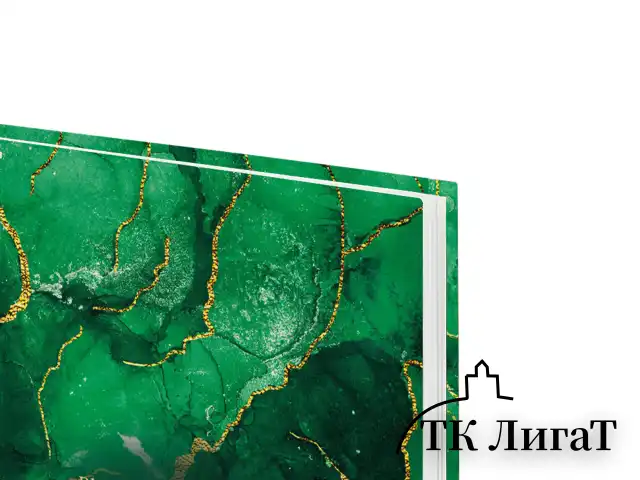 Ежедневник датированный 2026 145х215 мм, А5, STAFF, ламинированная обложка, "Green Marble", 117315