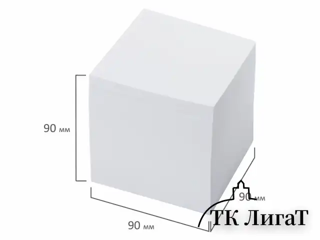 Блок для записей BRAUBERG, непроклеенный, куб 9х9х9 см, белый, белизна 95-98%, 122340