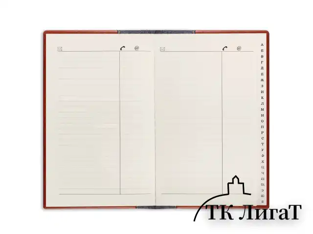 Телефонная книжка А5 (136х202 мм), BRAUBERG "Cayman", комбинированная гладкая и кожа крокодила, 96 л., вырубной алфавит, 125129