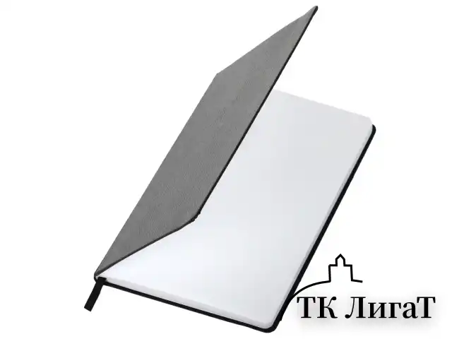 Блокнот А5 (148х218 мм), BRAUBERG "Select", 96 л., балакрон, резинка, клетка, черный, 125211