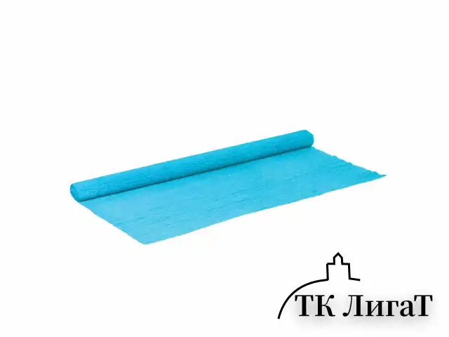 Бумага гофрированная/креповая, 32 г/м2, 50х250 см, голубая, в рулоне, BRAUBERG, 126534