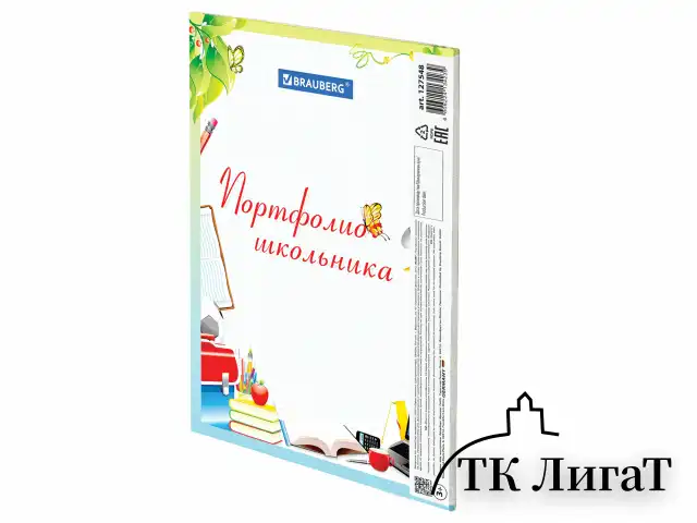 Листы-вкладыши для портфолио школьника, 14 разделов, 16 листов, "Любимая школа", BRAUBERG, 127548
